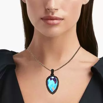 London Blue Topaz Gemstone Holloween Gifted Jewelry Macrame Necklace 20-32 in