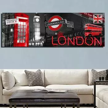 Лондонский город Биг Бен алмазные картины 5D большая вышивка крестиком Алмазная вышивка картина со стразами Алмазная мозаика искусство 20x60CM