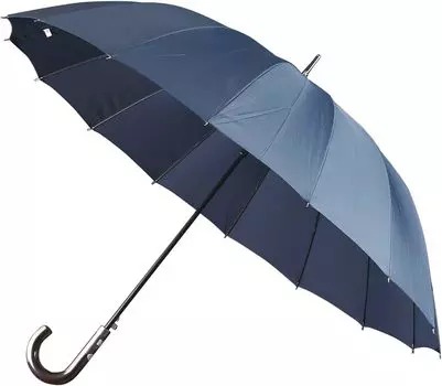 Long 16 Japanese Jump Glass Fiber Water Navy Plain Umbrella, Men s, Large, Gentleman s Umbrella, Stylish, Ribs, Umbrella, 65cm, One-touch Umbrella,