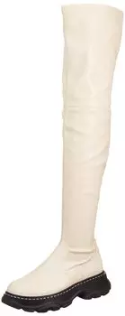 Long boots knee high boots ivory [Koel] слоновая кость