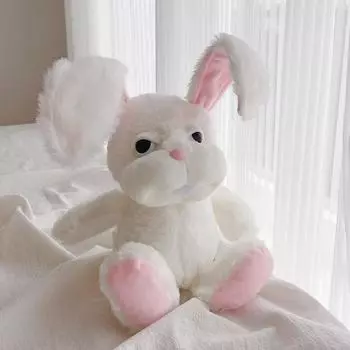 Long-Eared Rabbit Cute Cute Bunny Doll Plush Toy Children S Birthday Gift Boy And Girl 30cm0.13kg белый