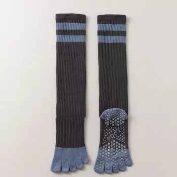 Long Five-Finger Yoga Socks Split Toe Professional Non Slip Pilates Pressure Calf Socks Women s Spring & Fall Sports Special Cotton Socks 9168 pressure yoga socks gray 1 pair]