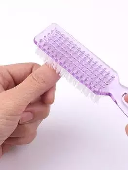 Long handle brush Square head Nail dust Cleaning brush Shoe brush Transparent nail dust brush Nail art tool