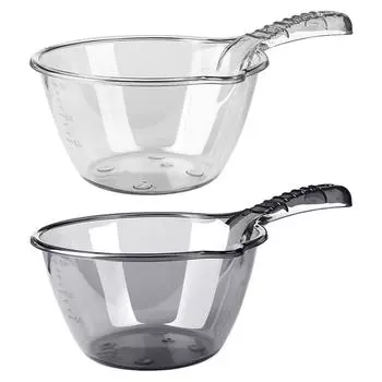 Long Handle Water Ladle Spoon with Scale Fruit Vegetable Cleaning Water Soup Ladle Pour Spoon for Kitchen Gadget