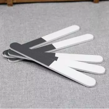 Long-Lasting Triple-Sided Nail File and Buffer Set in Black, White and Gray Colors