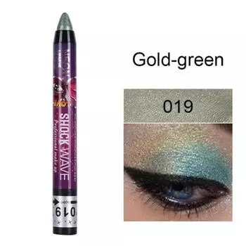 Long Lasting Waterproof Eyeshadow Pen 2 in 1 Smudge-Proof Stick Lip Makeup Glitter Shimmer, 19, 1 Piece
