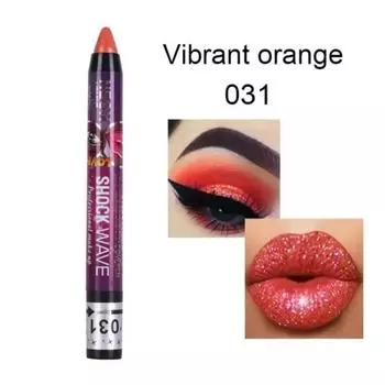 Long Lasting Waterproof Eyeshadow Pen 2 in 1 Smudge-Proof Stick Lip Makeup Glitter Shimmer, 31, 1 Piece