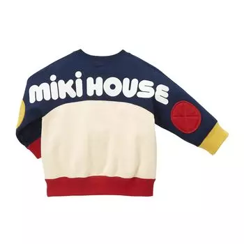 Long Made in Going to [MIKI HOUSE] Sweatshirt, Sleeve, Logo, Plain, Simple, Japan, Boys, Girls, Babies, Kids, Children s Clothing, Kindergarten,