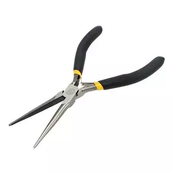 Long Nose Pliers Hand Tools Wire Cutter Stripping 45#Steel Cutting Clamping чёрный