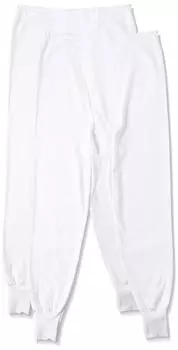 Long Pants Bottoms Open Front Far Infrared Treatment Quick Drying Smooth Set RP28022 White L [Gunze] + 2-Piece Men s
