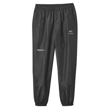 Long Pants Descente Lined Mesh Windbreaker Jogger Pants Windproof Water Repellent Training Running BK 2XO [Move Sports]