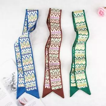 Long Ribbon Scarf Headband Female Hair Tie Ins Net Red Hair Tie Ribbon Headdress Girl Cute Head Rope Tie Bag