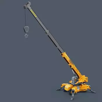 Long Simulated Ultra Crane Engineering Vehicle Children Inertia Vehicle Toy
