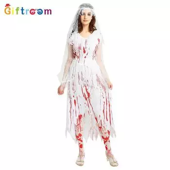 Long Skirt Gorgeous Vampire Costume Dress For Women Ideal For Halloween Festivities