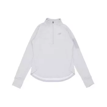 Long Sleeve Impact NB Heat Hoodie Pullover WT23252 GHV Violet S [New Balance] Women s (Gray Heather)