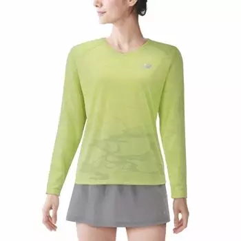 Long Sleeve Long Sleeve Pistachio L [Yonex] Shirt, T-Shirt, Women s (797)