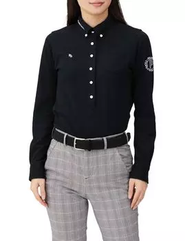long sleeve polo shirt and quick UV Golf Navy 0 [Pearly Gates] Women s (absorbent drying, protection, anti-slip) / / 055-3261002 120_Dark [S]