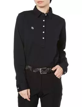 long sleeve polo shirt pocket Golf Navy 2 [Pearly Gates] Women s (stretchy/chest included) / / 055-3261902 120_Dark [L]