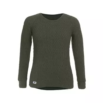 Long Sleeve Round Neck Cold Warm Everest Sleeve Dark [Hidamari] Men s Shirt, Innerwear, Underwear, [Sapium] [Triple Series] (M, Olive) [EVNS921-DOV1]
