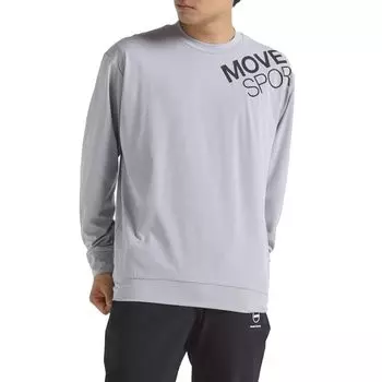 Long Sleeve Shirt Descente TOUGH Long Sleeve Shirt Stretch UV Protection Training Running GY01 2XO [Move Sports] (UPF50+) (ST4FLT03M)