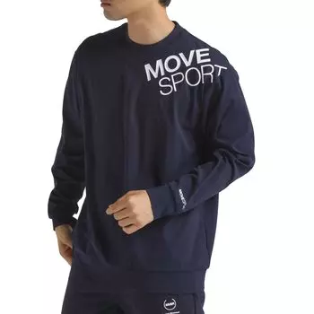 Long Sleeve Shirt Descente TOUGH Long Sleeve Shirt Stretch UV Protection Training Running NV00 2XO [Move Sports] (UPF50+) (ST4FLT03M)