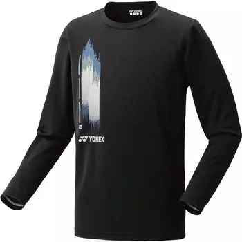 Long Sleeve Shirt Uni Long Sleeve Black O [Yonex] T-Shirt (Fit Style) (007)