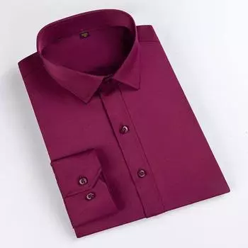 Рубашка с длинными рукавами для мужчин, весна и осень, новая мужская модная рубашка, однотонная, повседневная, деловая, формальная, верхняя часть M