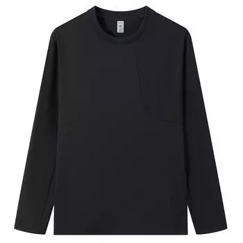 Long Sleeved T-shirt Men s Round Neck Pullover Splicing Brushed Long Sleeved Casual Base Shirt XXXXL