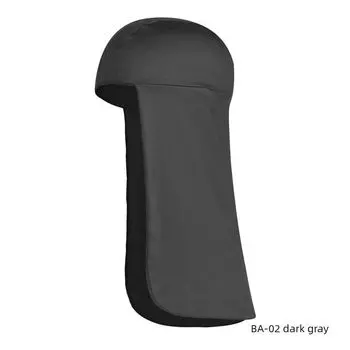 Long Tail Liner Cycling Outdoor Sports Cap Shawl. Alpine Cap Bag Amazon Breathable Summer Hat Tam-O -Shanter BA-02 dark gray One size