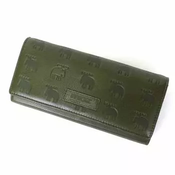 Long Wallet with Coin Purse Irregular 86011 Khaki [Mozu]