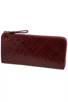 Long Wallet Zipper Genuine Leather Brick [Dakota] L-shaped Women s DA-30824-44