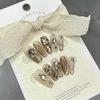 Long Wearable Sparkling Nail Stickers Starry Sky Glittering Manicure Decals XS