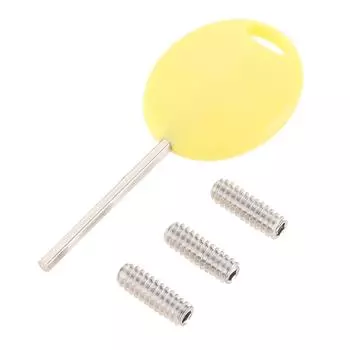 Longboards Surfing Board Fin Key & Screws Replacement Surfboard Fin Hexagon Key for Surfing Board Accessory Easy to Use жёлтый
