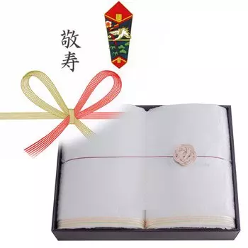 Longevity Celebration Imabari Towel Gift Bath Towel Set of 2 White Bowknot Made in Japan Noshi Wrapping Paper Free sara-la En-en-