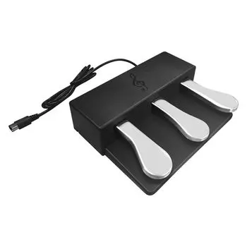 Longeye Genuine Pedal Soft Sostenuto Sustain Pedal Совместимая с электронным пианино 3-педальная многофункциональная MOOD/MOLD2/FOLDPROII