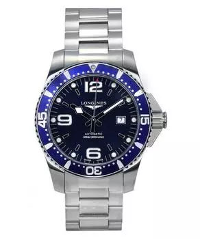 Longines Hydroconquest Нержавеющая сталь Sunray Blue Dial Автоматические дайверские часы L3.781.4.96.6 300M Мужские часы синий