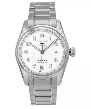 Longines Spirit Chronometer нержавеющая сталь серебристый циферблат автоматический L3.810.4.73.6 100M мужские часы серебряный