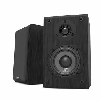 LONPOO Полочная акустическая система 150 Вт пассивная акустическая система из углеродного волокна НЧ-динамик Твитер Классический деревянный динамик Черный (Пара 2) 4 1
