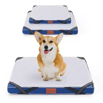 LOOBANI Уход за собаками Профилактика пролежней Уход за пожилыми собаками Идеально подходит для домашних животных со слабыми ногами Кровать, Кровать, Водонепроницаемая, Кровать, Моющаяся, Водонепроницаемая, темно-синий