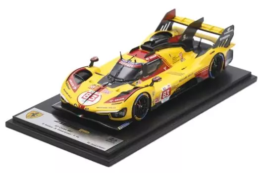 Looksmart Ferrari 499P AF Corse 2024 Le Mans 24 Hours Ye Завершенный продукт 1/43 #83 R. Кубица/Р. Шварцман/Ю.