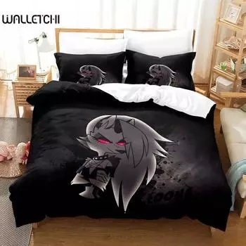 Loona boss Комплект постельного белья Single Twin Full Queen King Size Комплект постельного белья Adult Kid Bedroom Пододеяльник 3D Anime Parure de lit Кровать 70x133cm 2pcs