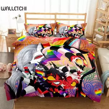 Loona Girls Пододеяльник Комплект постельного белья King Queen Double Full Twin Single Size EU single(135x200cm)