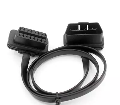 LoongGate OBD-II OBD2 удлинительный кабель ультратонкий - для сканера кодов USB ECU Reader - 0,6 м