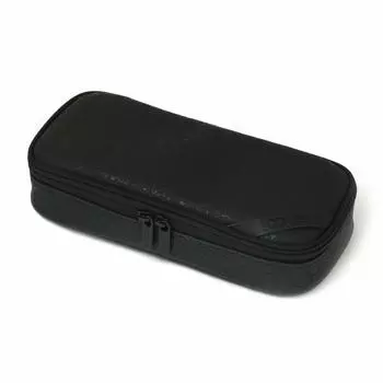 LOONLOON 663 Stone Pencil Case Black Large Capacity Stylish Multifunctional Two-Story