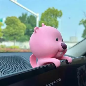 Loopy Animation Peripheral Cartoon Cute Car Center Console Ornaments Hand-Made Creative Kawaii Girl Heart Screen Decoration Gift