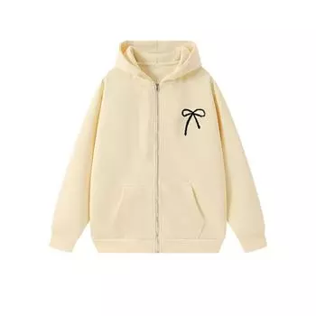 Loose Girl Bowknot Hoodie Child Y2k Coat Girls Personality Teens Autumn Hoodie Students Size140
