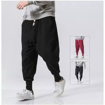 Loose Men s Cotton Linen Pants Male Summer Breathable Solid Color Linen Trousers Fitness Streetwear XXXXXL