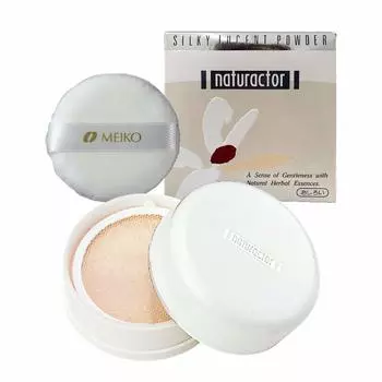 Loose Powder Silky Lucent Powder 41 Natural with special puff 25g Powder Transparent (Finishing Shiny) [Naturactor]
