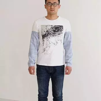 Loose Version Summer Long Thin Pure Cotton Sun Protection Oversleeve Men plus Fat People Outdoor Cycling Arm Sleeve Oversleeve Light Blue XL