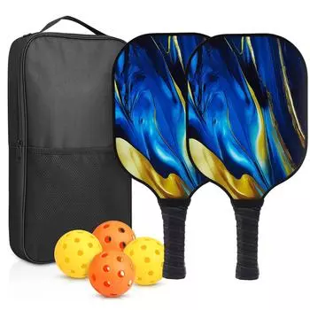 Лопасти Pickleball из углеродного волокна, сотовая доска, набор графитовых лопаток Pickleball с УФ-печатью